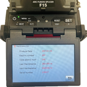 FORC F15 Refurbished Core Alignment Fusion Splicer Front View with 290 ARCs & Warranty