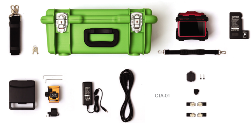 INNO M7 Clad Fusion Splicer Kit Contents at FiberOptic Resale